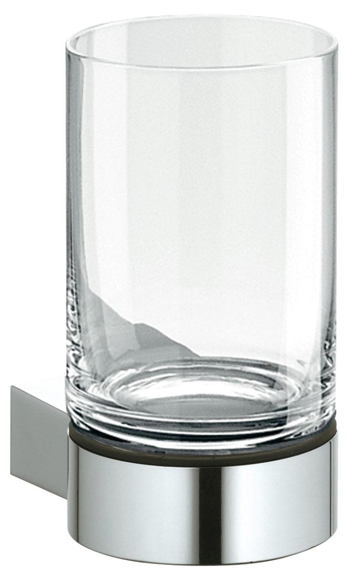 Glashalter Plan silber-eloxiert