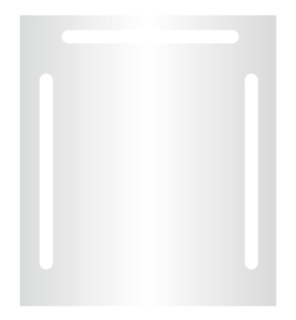 LED-Lichtspiegel clivia Sondermaß mit