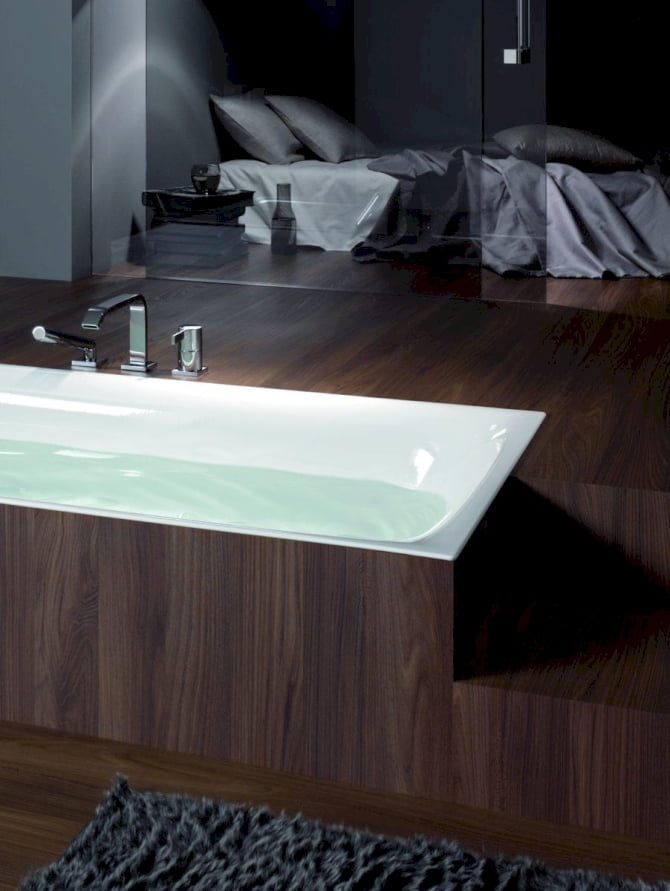 Recht-Eck-Badewanne Stahl Bettelux