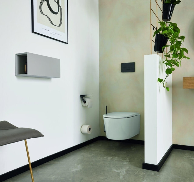 WC-Papierrollenhalter white mit Ablage