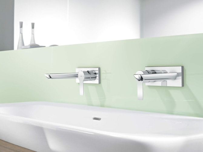 Farbset Hansaligna Wandwaschtischbatt.