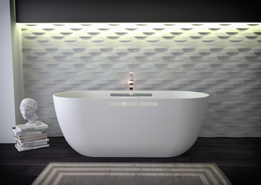BW Lotus 170x75cm K/Stone weiss matt