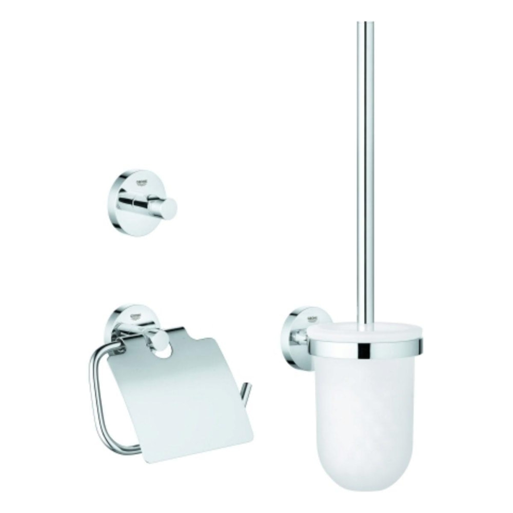 WC-Set 3in1 Essentials verchromt Grohe