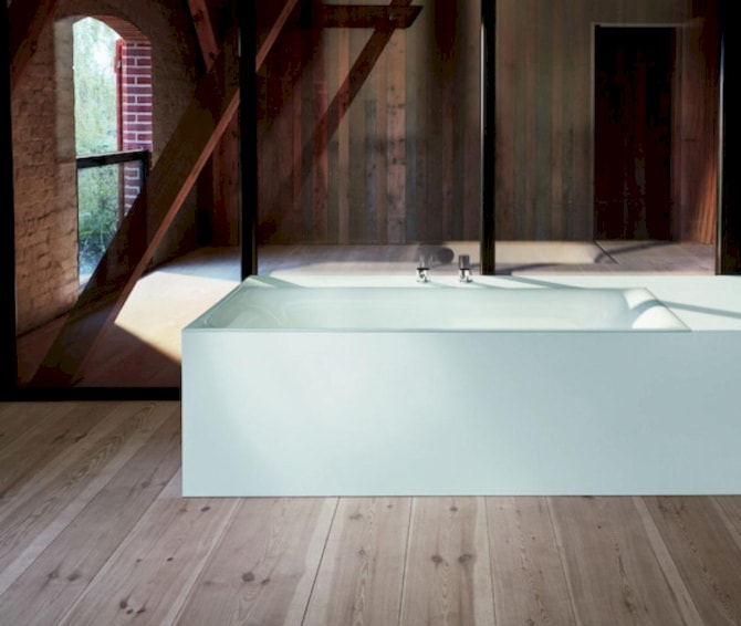 Recht-Eck-Badewanne Stahl Bettelux