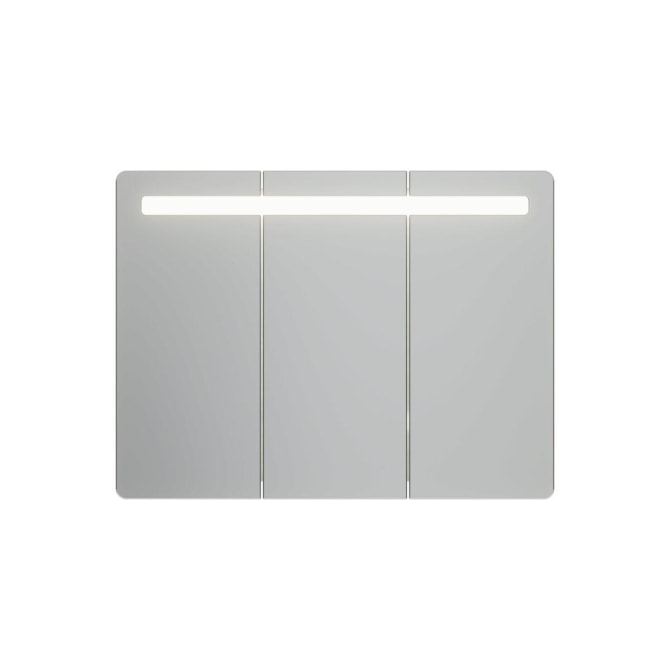 white EB-Spiegelschrank H75xT16xB100cm