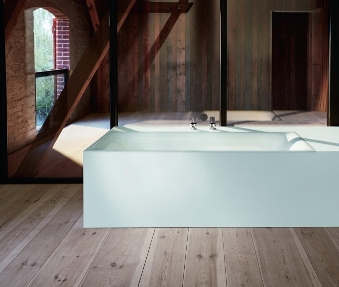 Recht-Eck-Badewanne Stahl Bettelux