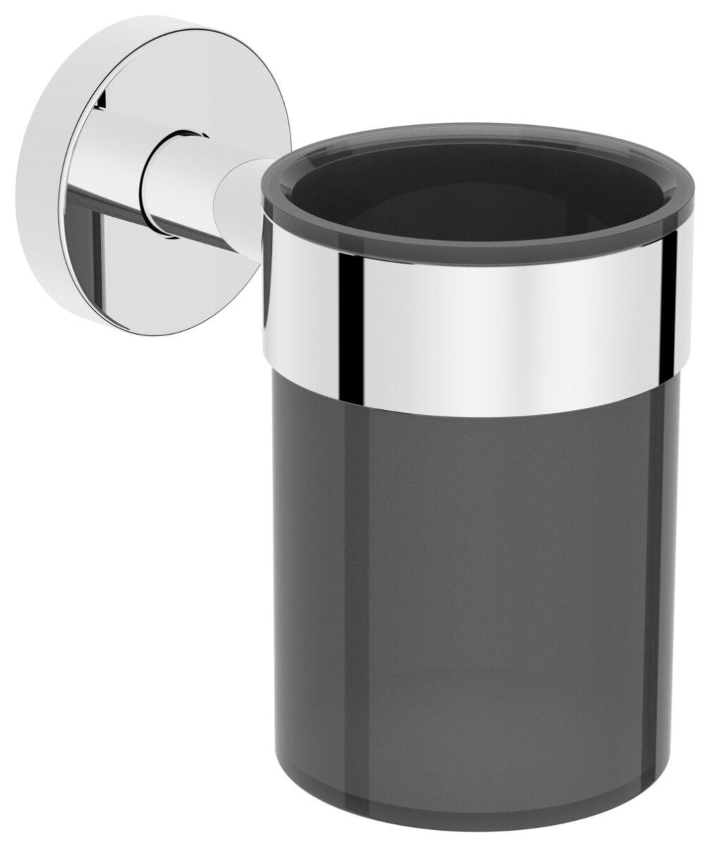 Glashalter mit Glas verchromt
