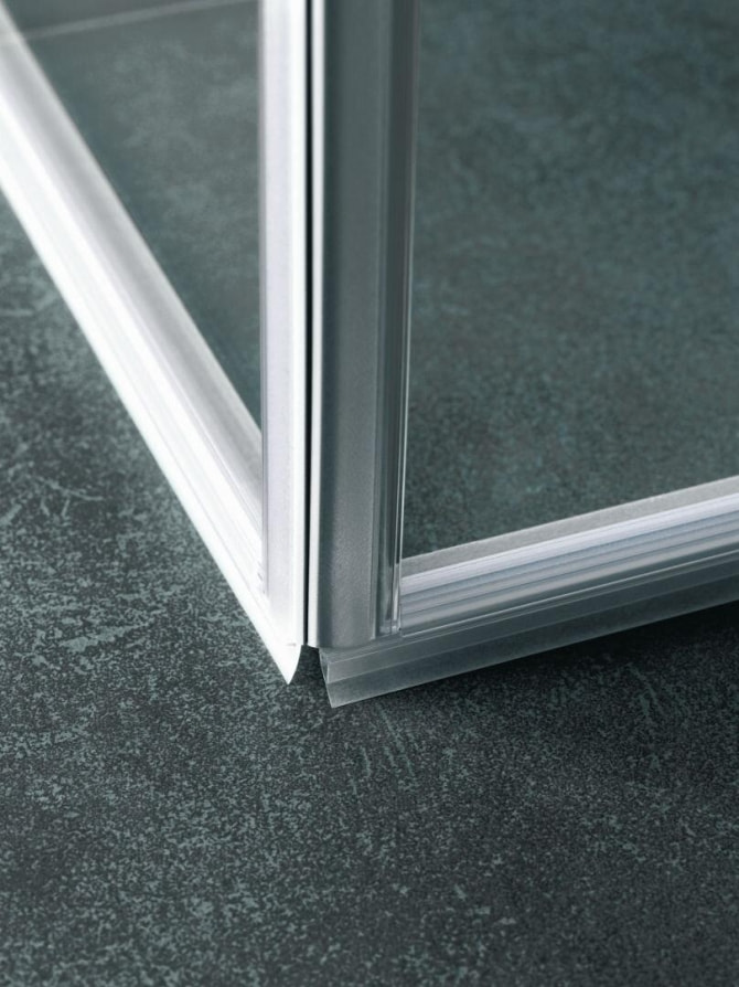 Eckhälfte m.Festfeld Raya 900x2000mm re.