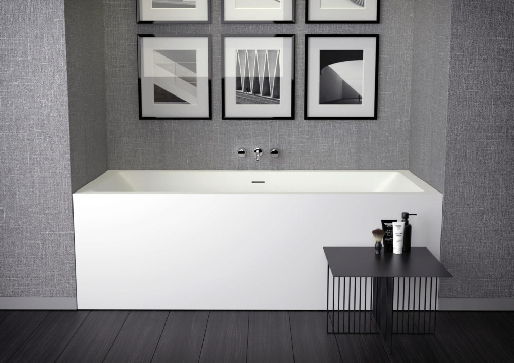 Badew.Shape 170x70cm K/Stone weiß matt