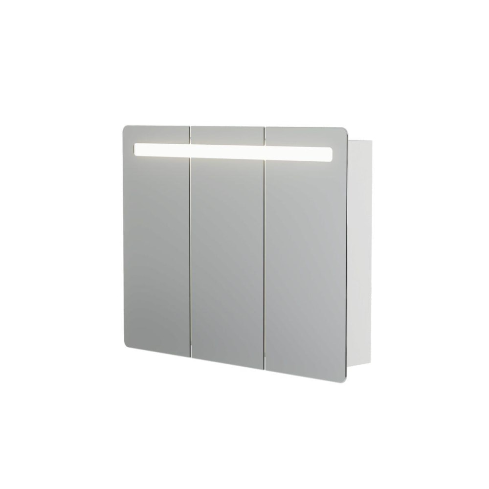 white EB-Spiegelschrank H75xT16xB100cm