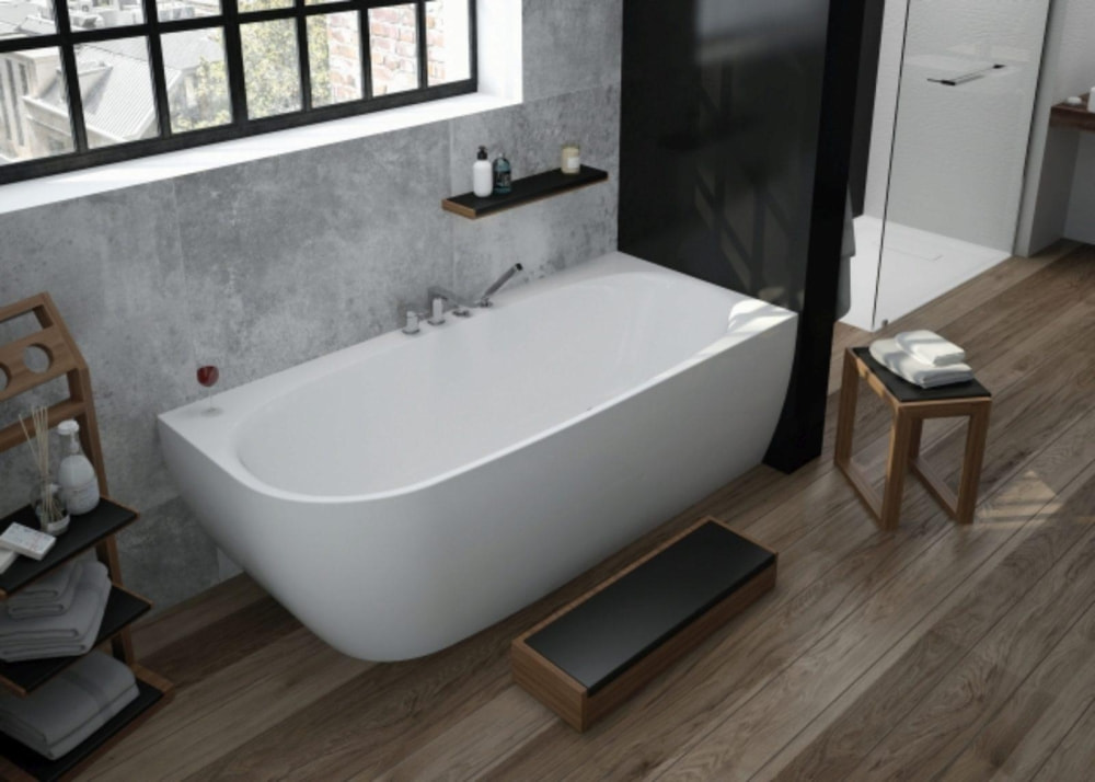 Badew.iSensi Eck 170x75cm weiss