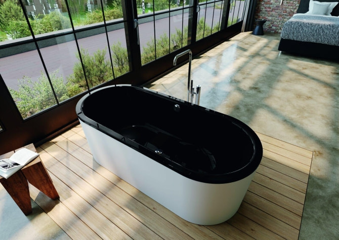 Badewanne Stahl Classic Duo Oval freist.