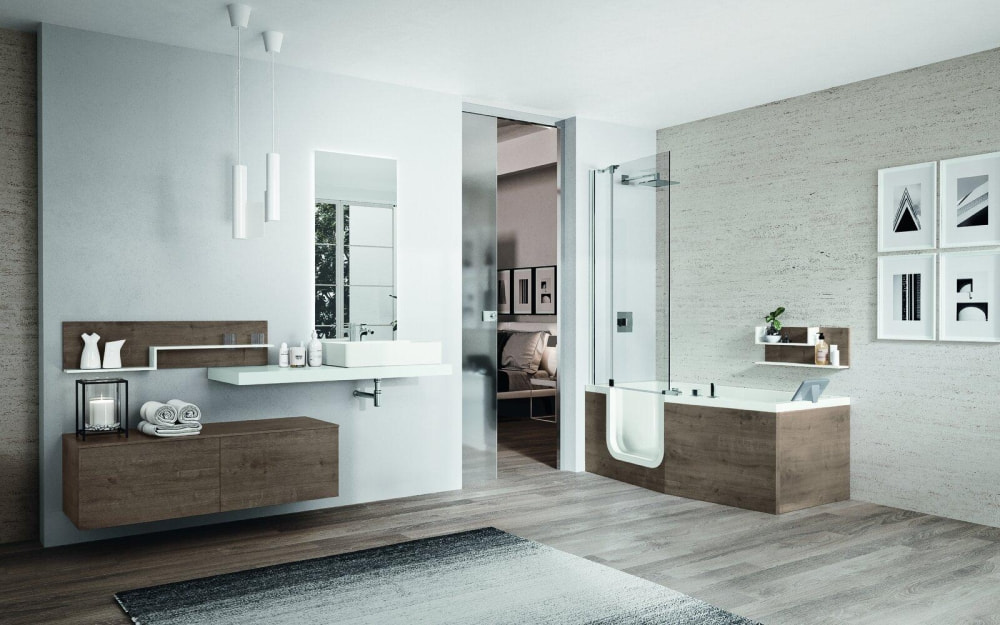 Badewanne Acryl Iris 170x70/80cm weiß li