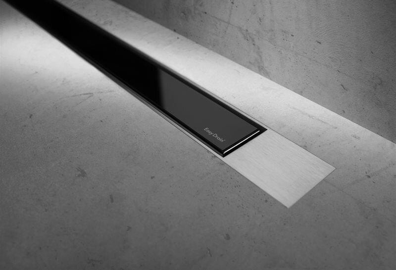 Rost ESS Easy Drain"Glas Schwarz" 1200mm