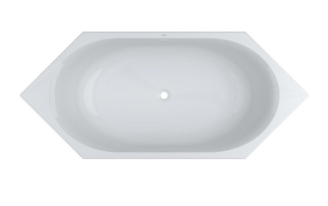 Sechseckwanne Acryl V3 205x90cm