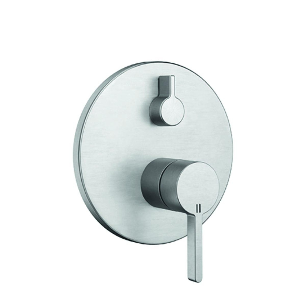 Farbset Badebatterie BEVO brushed steel