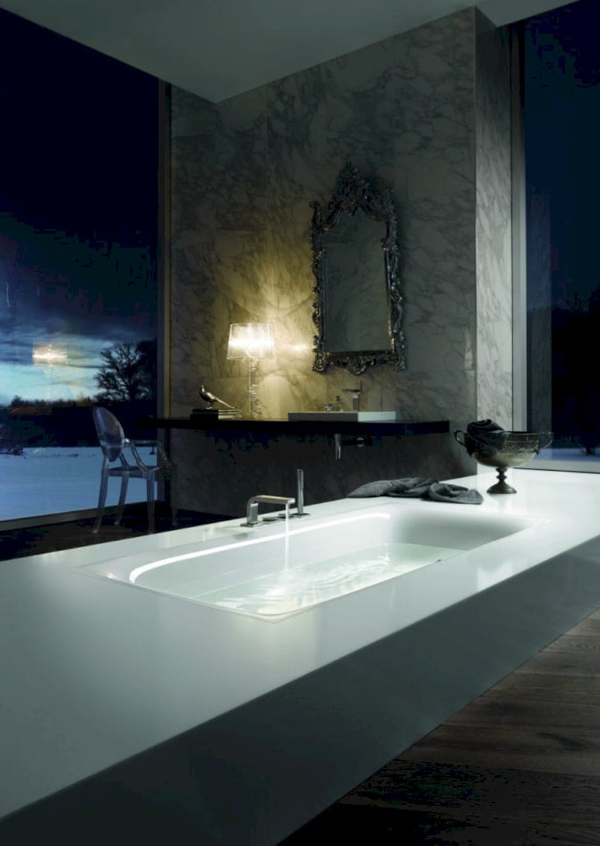 Recht-Eck-Badewanne Stahl Bettelux