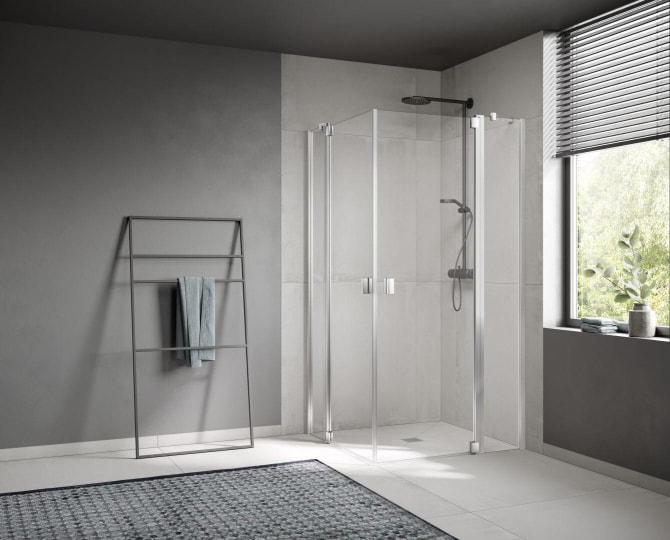 Eckhälfte m.Festfeld Raya 900x2000mm re.