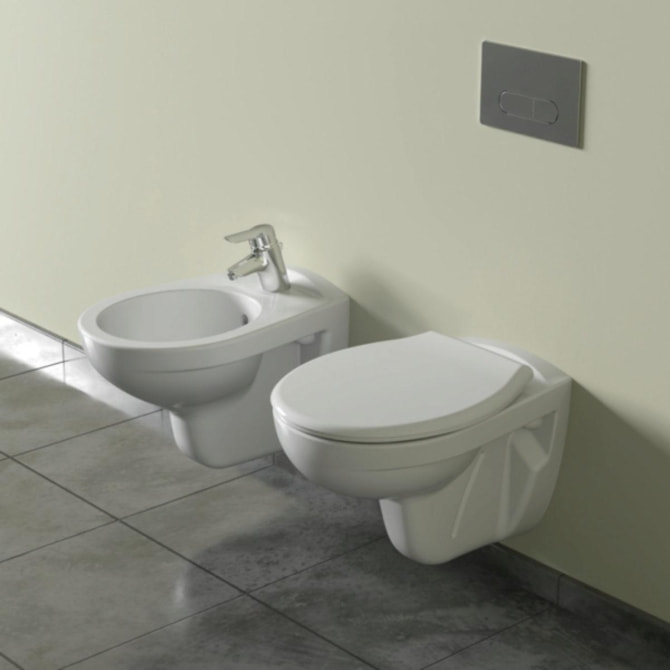 Wand-Tiefspül-WC Eurovit weiss