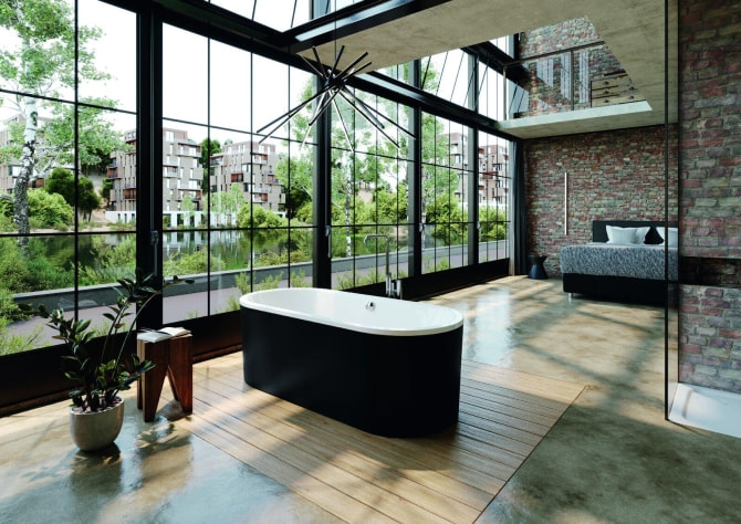 Badewanne Stahl Classic Duo Oval freist.