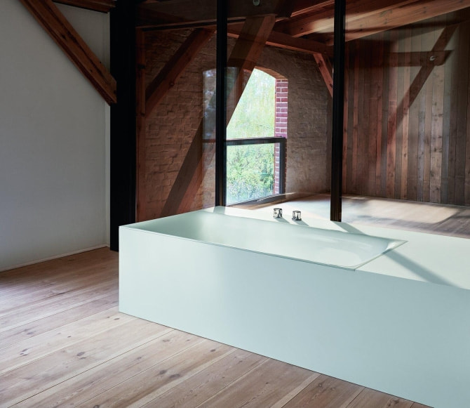 Recht-Eck-Badewanne Stahl Bettelux