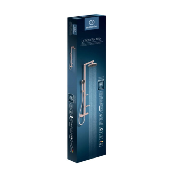 IS Duschsystem Alu+ m.CTherm Brausethem.