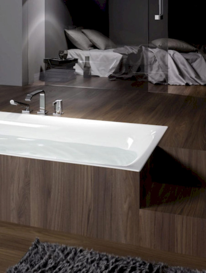 Recht-Eck-Badewanne Stahl Bettelux