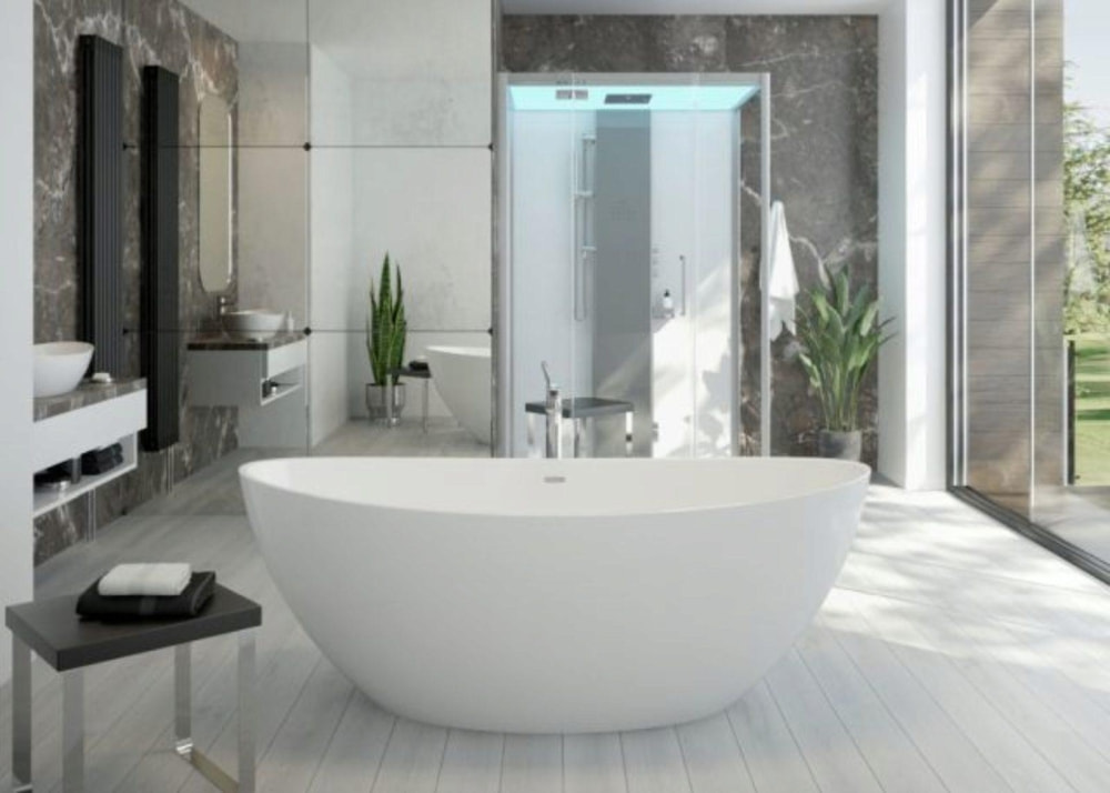 Badewanne Mineralguss Namur 180x80cm