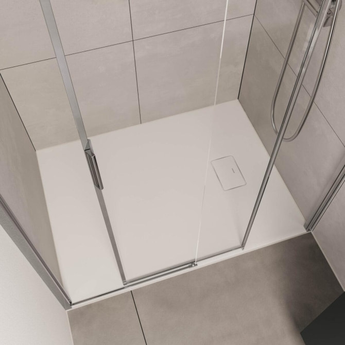 Duschwanne V3 Mineralguss 80x80x2,8cm