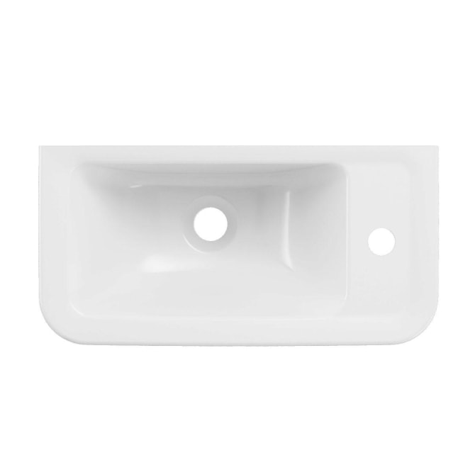 Handwaschbecken clivia eckig 50x25 cm