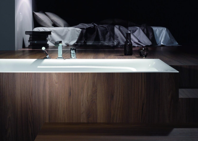 Recht-Eck-Badewanne Stahl Bettelux