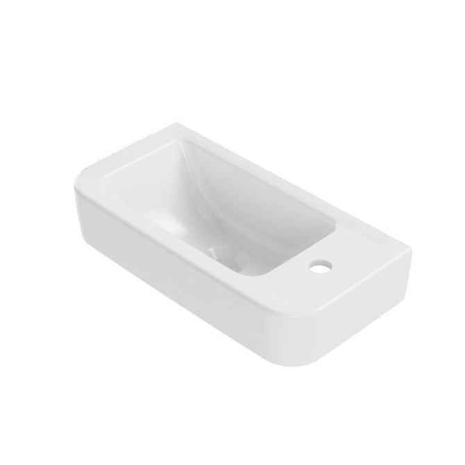 Handwaschbecken clivia eckig 50x25 cm