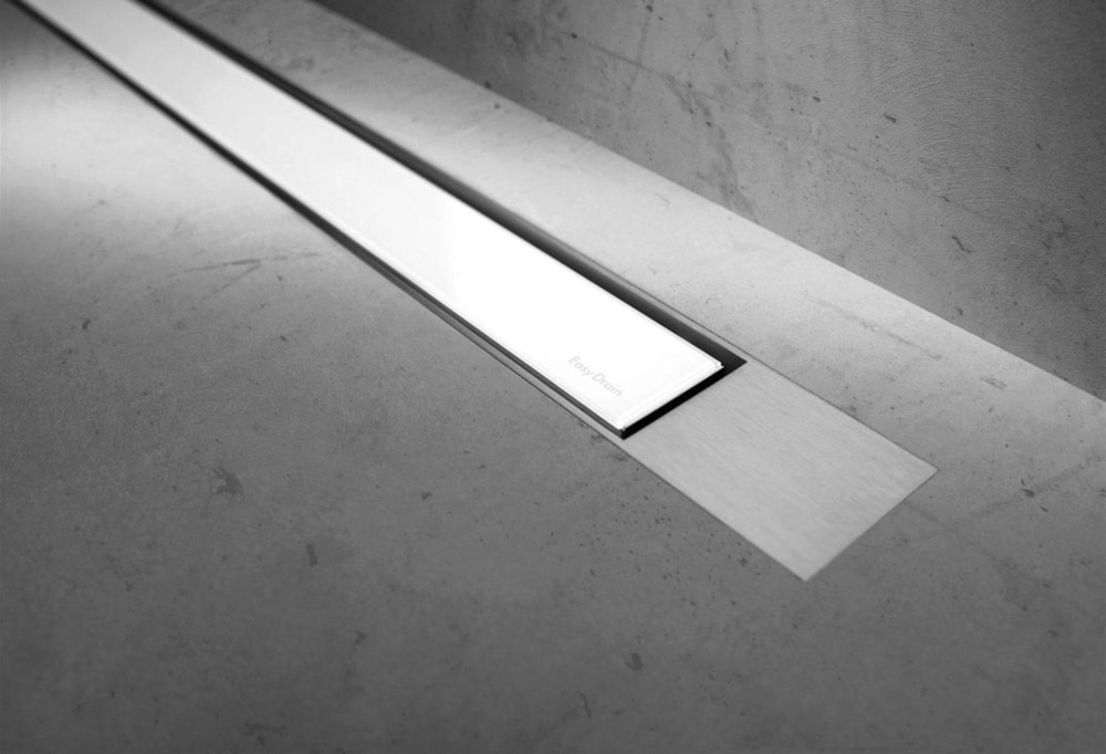 Rost ESS Easy Drain"Glas Weiss"   1000mm