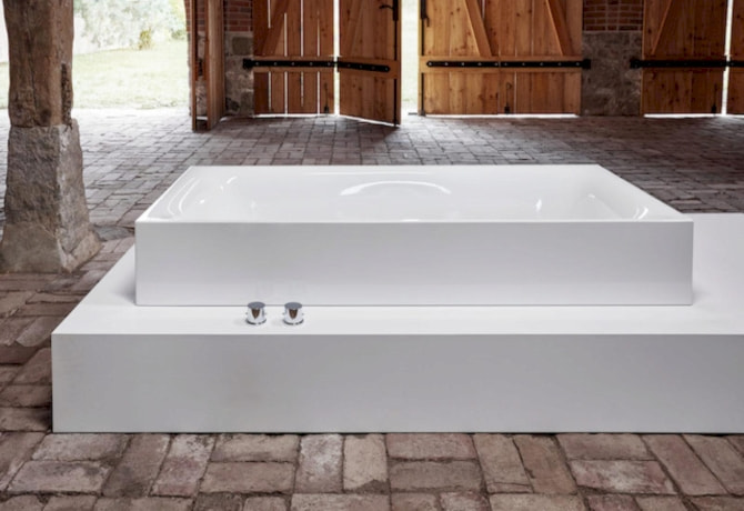 Recht-Eck-Badewanne Stahl Bettelux