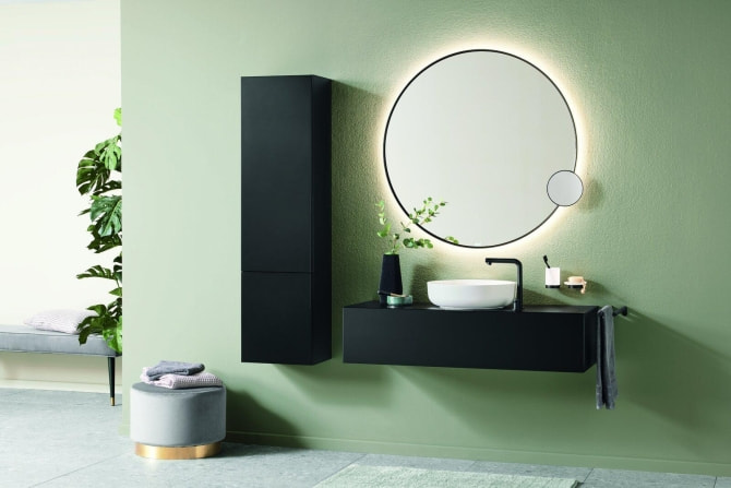 VIG WH Runder Spiegel 5-fach indir. Bel.