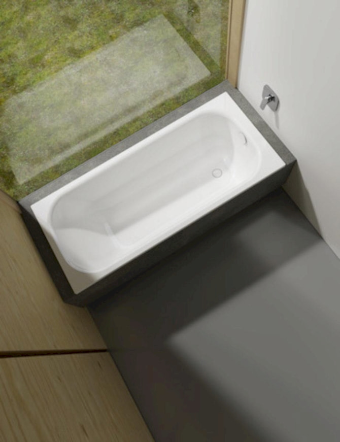 Badewanne Stahl Betteform 170x75cm