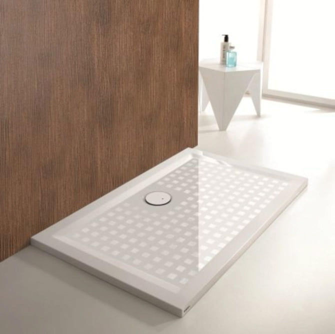 Duschwanne Mineralguss Muna 100x80x3cm