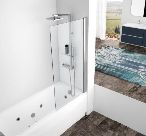 Badewannen Trennwand 85x150cm Aurora 1