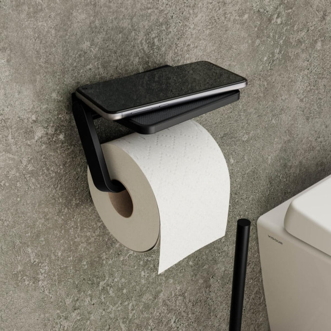 Papierhalter derby V3 mit Ablage