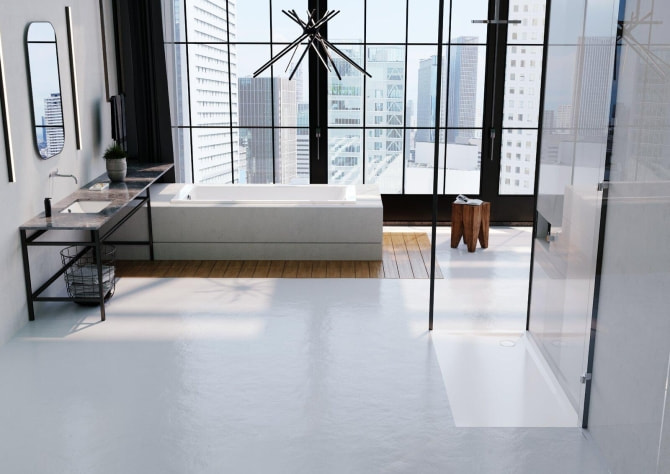 Duschwanne Stahl Superplan 90x90x2.5cm