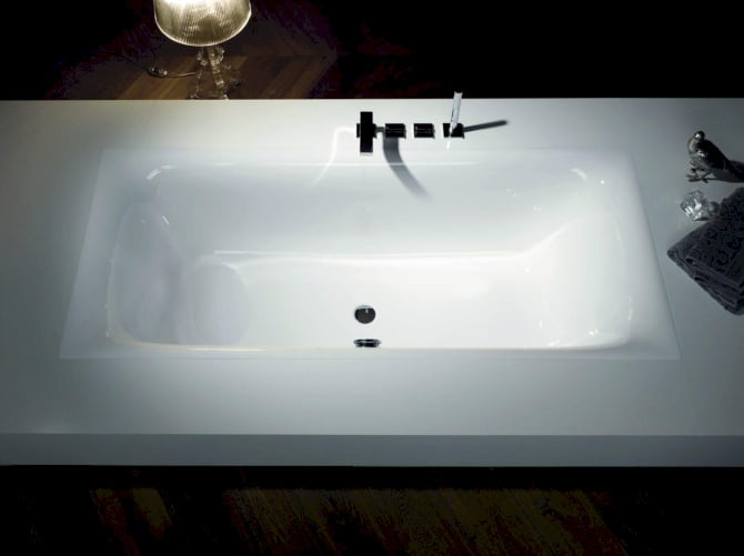 Recht-Eck-Badewanne Stahl Bettelux