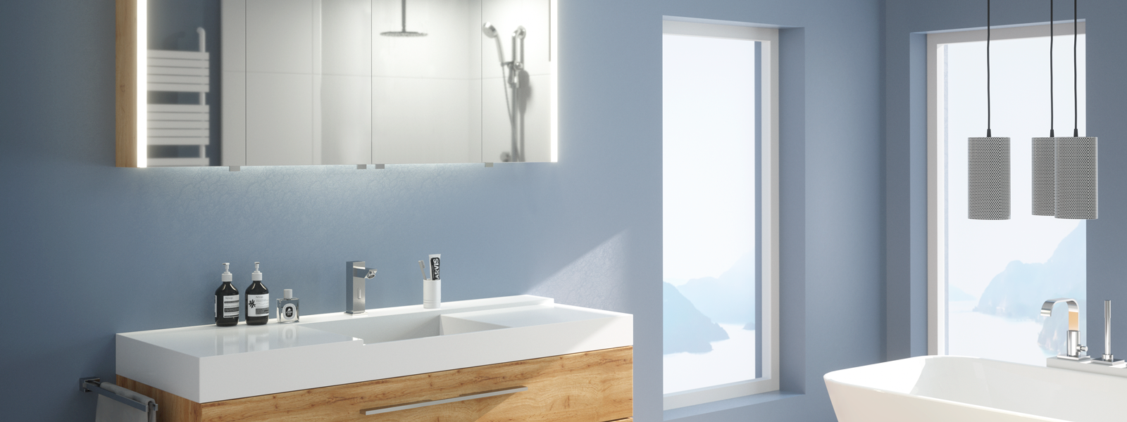 Blaupause im Bad – die Farbe des Jahres stilvoll inszenieren | elements