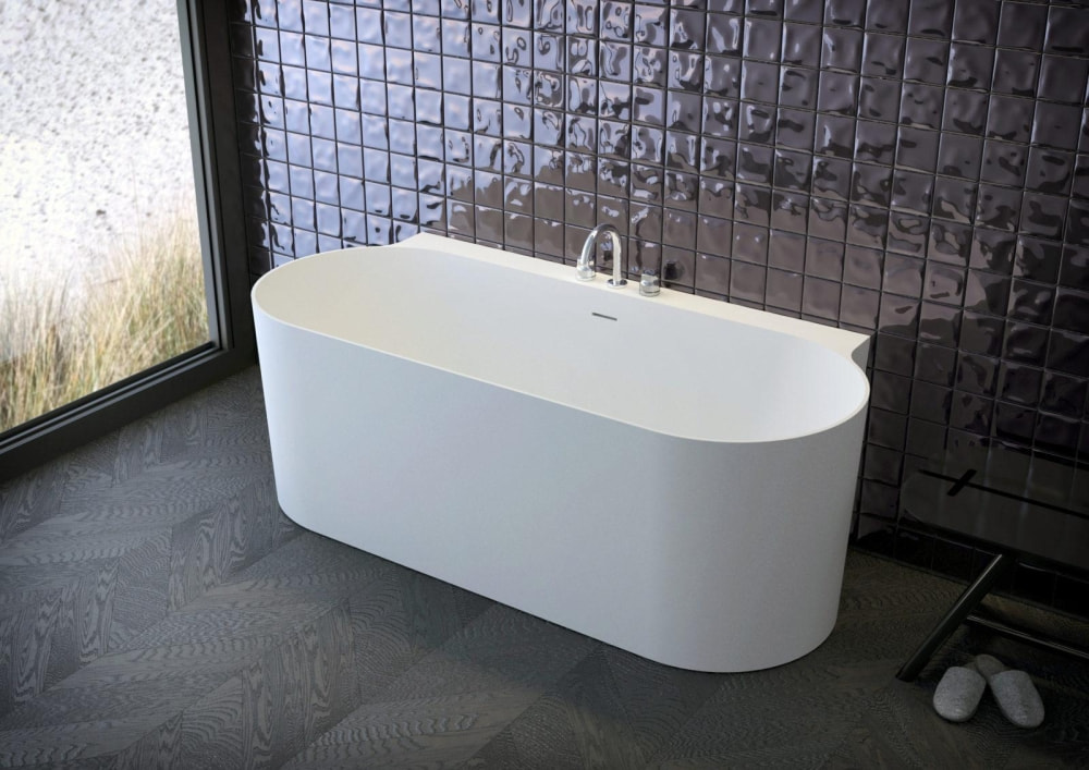 BW Coast Wall 170x75cm K/Stone weiß matt