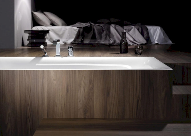 Recht-Eck-Badewanne Stahl Bettelux