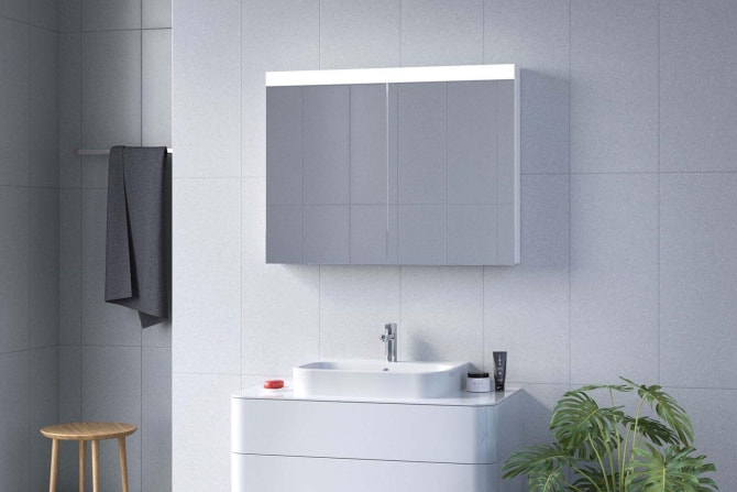 Spiegelschr. PATALINE LED Alu.weiss