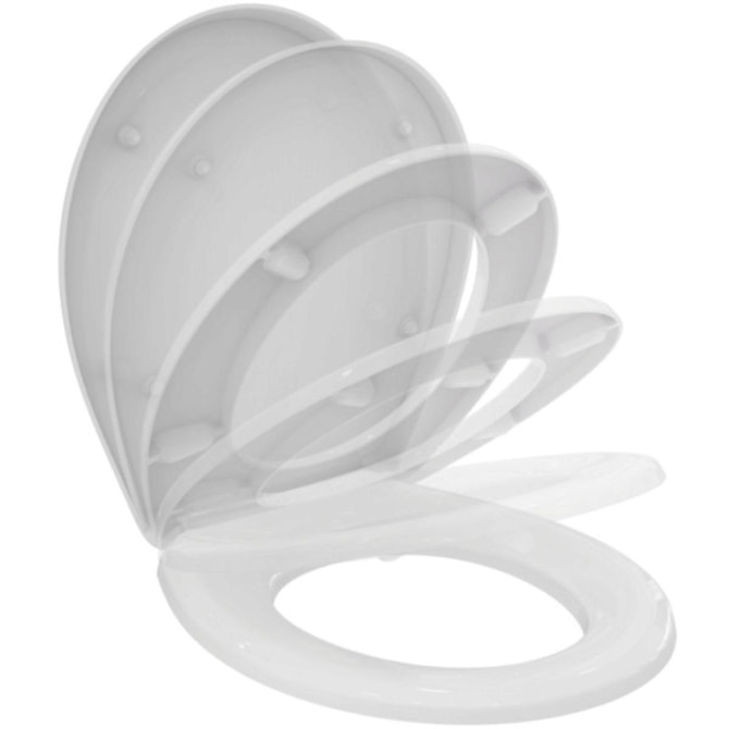 WC-Sitz Eurovit rund m.Deckel weiss