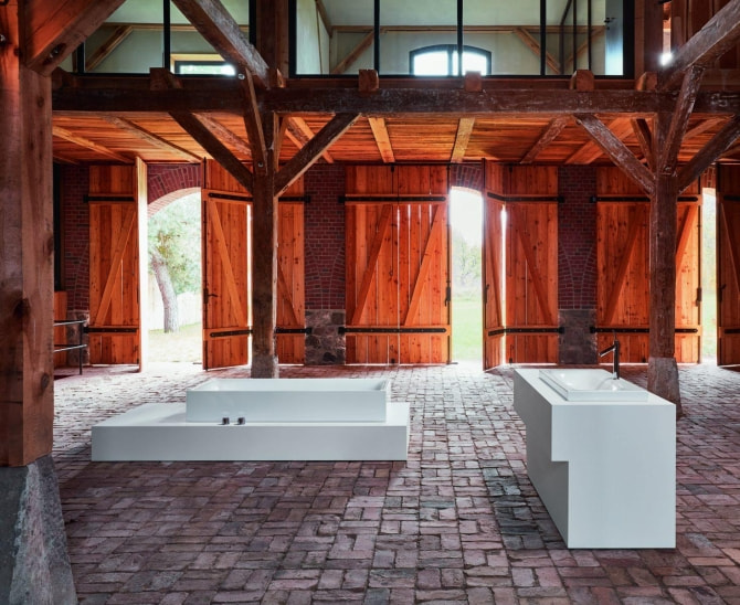 Recht-Eck-Badewanne Stahl Bettelux