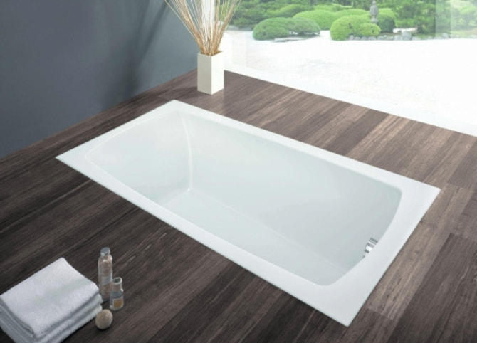 Badewanne Acryl Largo 170x80cm weiss