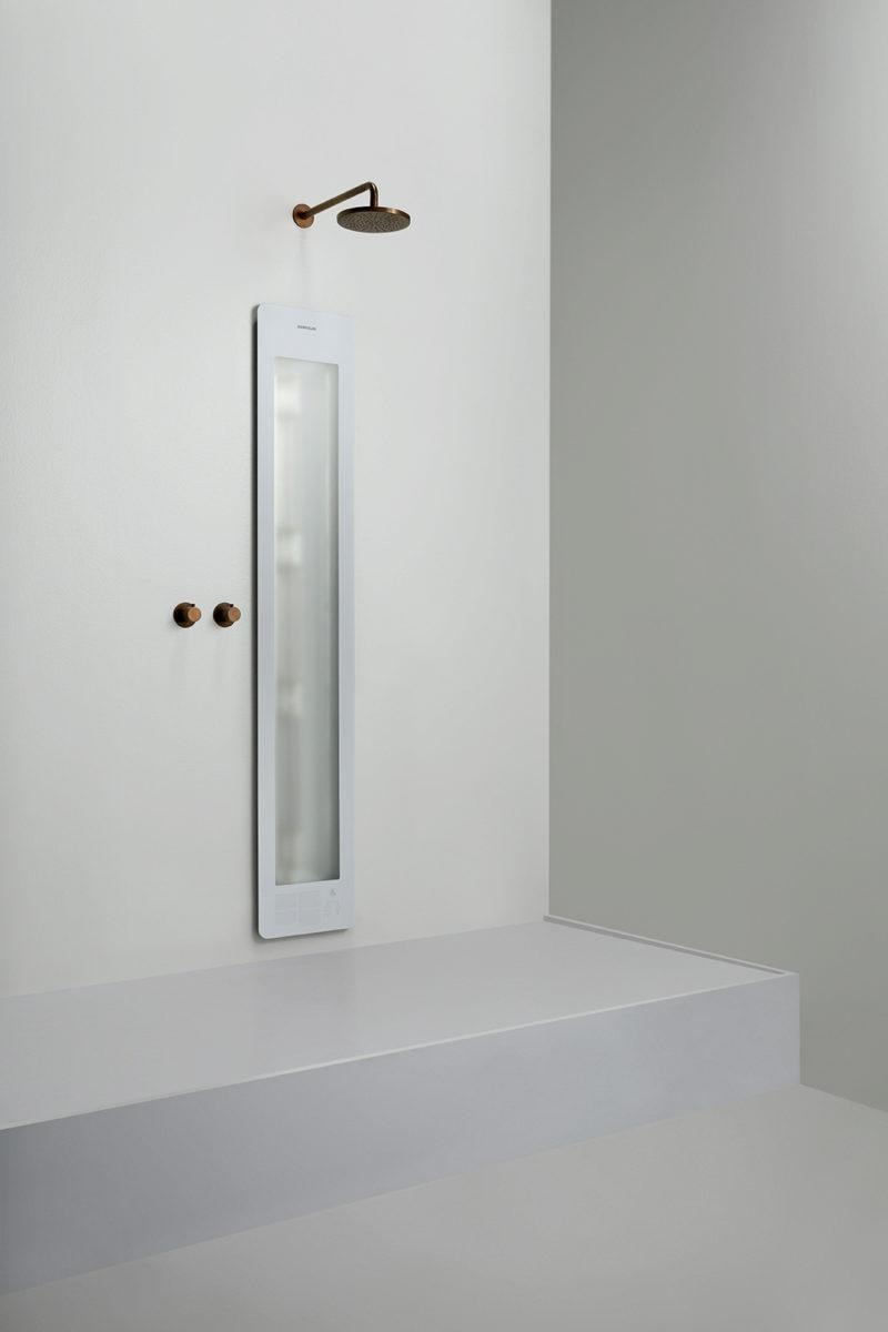 Sunshower Round line Small One White