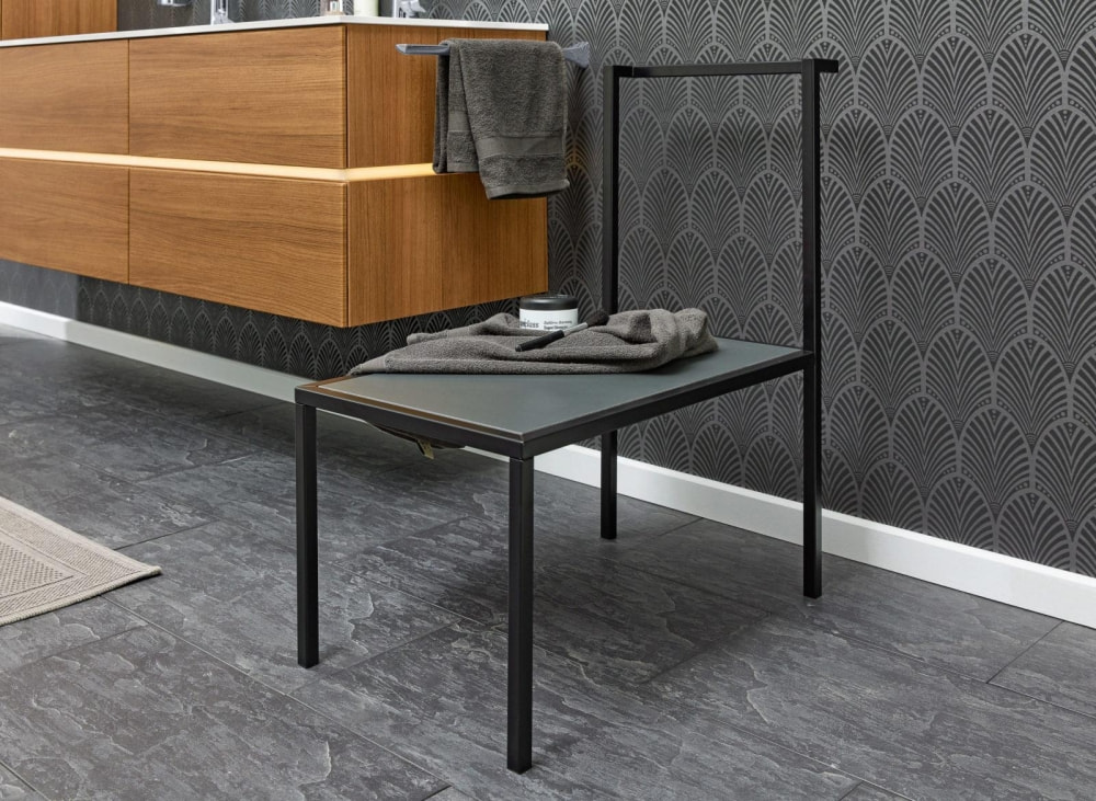 Stuhl vogue Metallrahmen schwarz